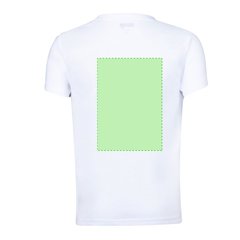 Camiseta niño/niña blanca transpirable textura algodón | Area 7