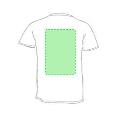 Camiseta técnica adulto blanca tratamiento refrigerante | En la espalda