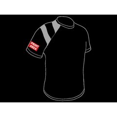 Camiseta Técnica con Bandera en Hombro | Manga izquierda 1 tinta negro | 80 x 50