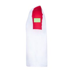 Camiseta técnica blanca con franja de color | Area 4