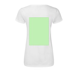 Camiseta V-Neck Entallada Algodón Mujer | Area 7 | 220 x 300