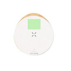 Cargador Circular Qi 15W Bambú | Area 1