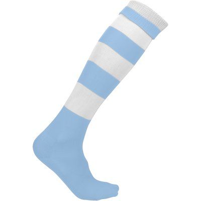 Calcetines altos a rayas unisex Azul 39/42 EU