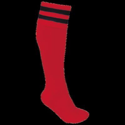 Calcetines deportivos altos Sporty Red / Black 43/46 EU