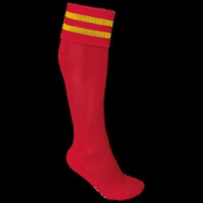 Calcetines deportivos altos Sporty Red / Sporty Yellow 43/46 EU