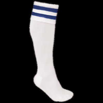 Calcetines deportivos altos White / Dark Royal Blue 43/46 EU