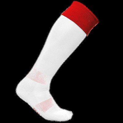 Calcetines deportivos antideslizantes White / Sporty Red 35/38 EU