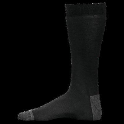 Calcetines de vestir algodón orgánico Black / Dark Grey Heather 43/46 EU