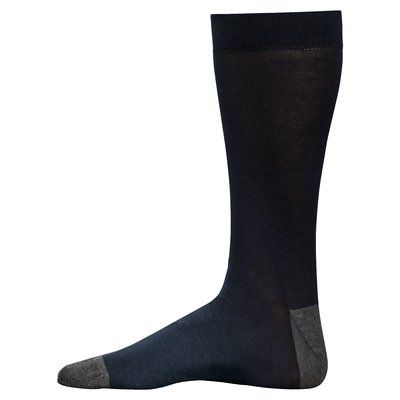 Calcetines de vestir algodón orgánico Navy / Dark Grey Heather 39/42 EU