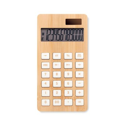 Calculadora Solar de Bambú 12 dígitos