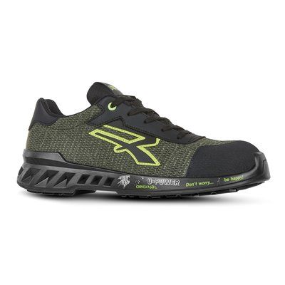 Calzado de seguridad unisex Black / Green 36 EU