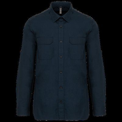 Camisa con 2 bolsillos parche Navy XXL