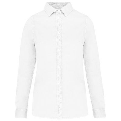 Camisa ajustada eco mujer Washed white XL