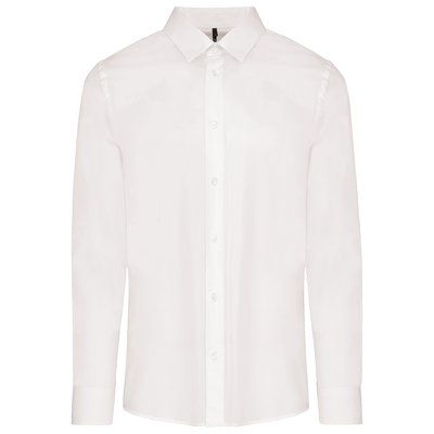 Camisa algodón para hombre entallada White S