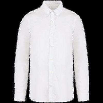 Camisa algodón orgánico hombre Washed white S