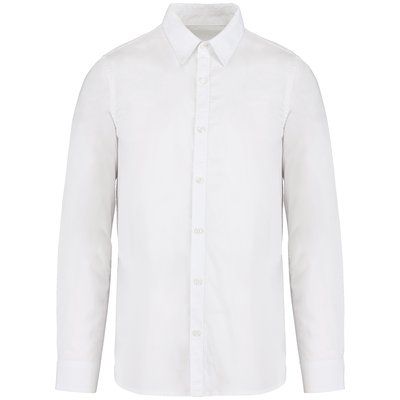 Camisa algodón orgánico hombre Washed white XXL