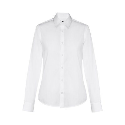 Camisa blanca de popelina mujer