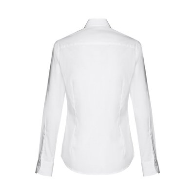 Camisa blanca de popelina mujer