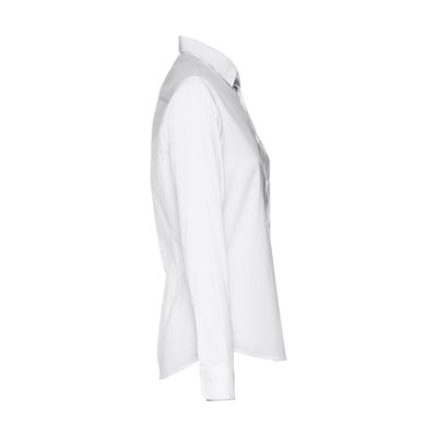 Camisa blanca de popelina mujer