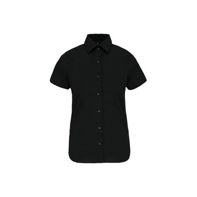 Camisa cómoda manga corta mujer Black XXL