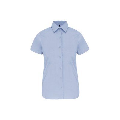 Camisa cómoda manga corta mujer Light Blue L