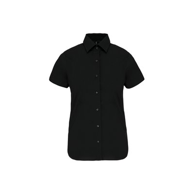 Camisa cómoda manga corta mujer Negro S