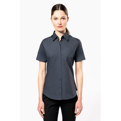 Camisa cómoda manga corta mujer