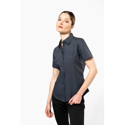 Camisa cómoda manga corta mujer