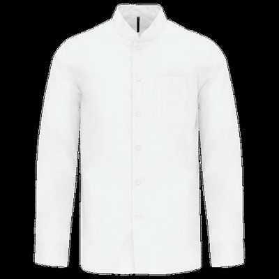 Camisa cuello mao hombre White XXL