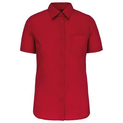 Camisa easy care manga corta mujer Classic Red L