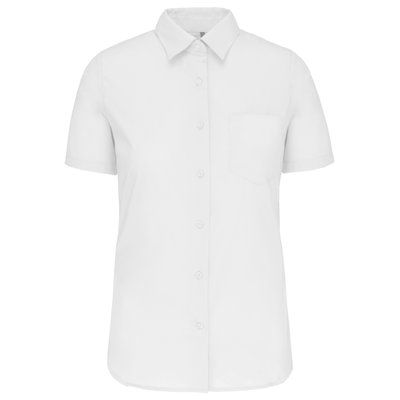 Camisa easy care manga corta mujer White M