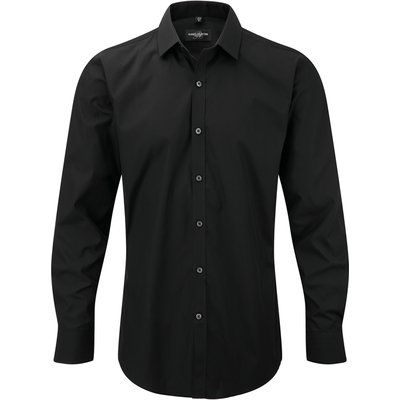 Camisa elástica hombre Black S