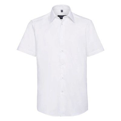 Camisa entallada de manga corta White M