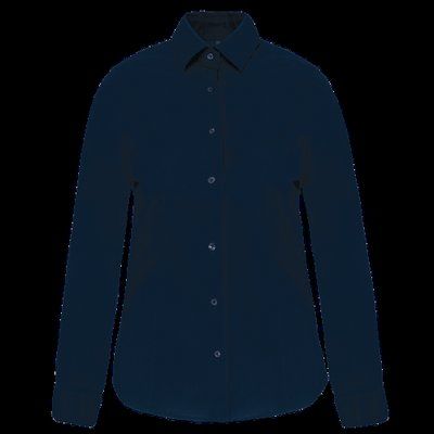 Camisa entallado manga larga mujer Navy M