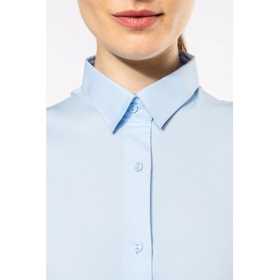 Camisa entallado manga larga mujer