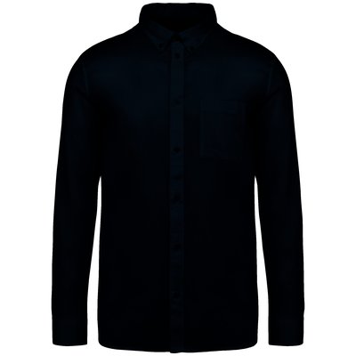 Camisa fibra ecológica hombre Washed Dark Navy 3XL