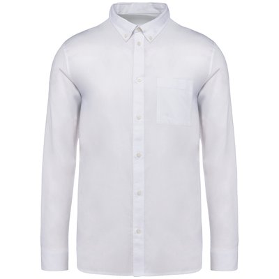 Camisa fibra ecológica hombre Washed white L