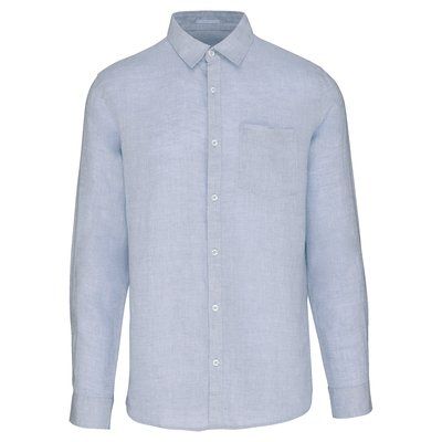 Camisa de lino hombre Linen Blue L