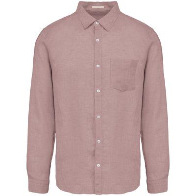 Camisa de lino hombre Petal Rose XS