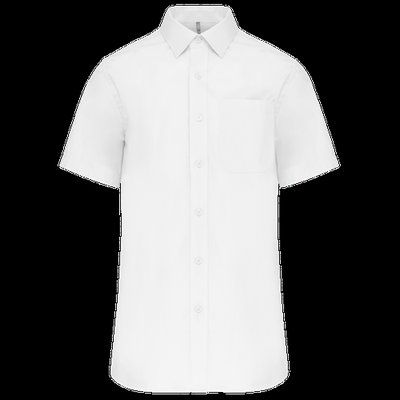 Camisa manga corta hombre Bolsillo izquierdo White XL