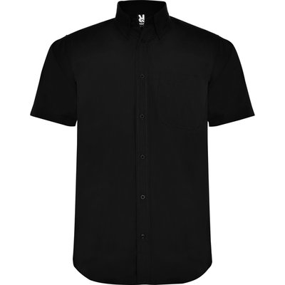 Camisa Manga Corta Hombre Negro XL