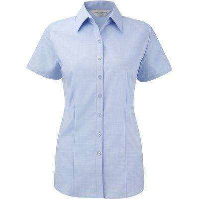 Camisa manga corta mujer ajustada Light Blue L