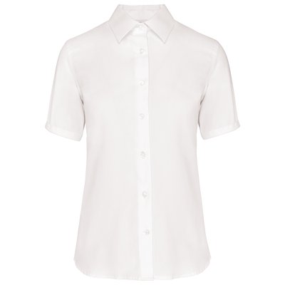 Camisa de mujer sin arrugas Blanco S