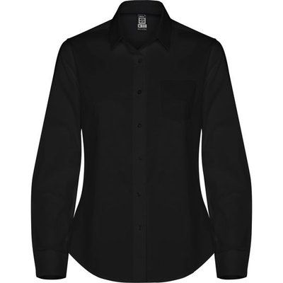 Camisa mujer manga larga Negro M