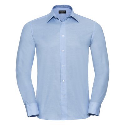 Camisa oxford Corte entallado de manga larga Oxford Blue S