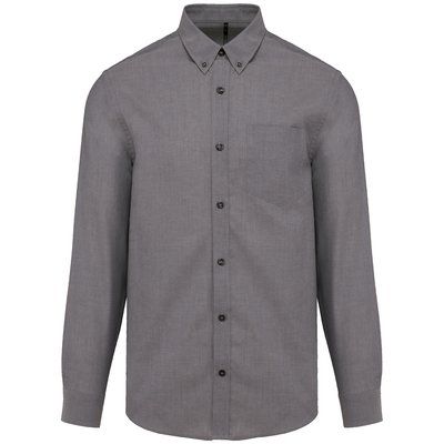 Camisa oxford hombre algodón poliéster Oxford Silver S