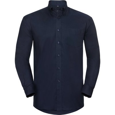 Camisa Oxford hombre planchado mínimo Azul L