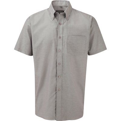 Camisa Oxford DE manga corta hombre Silver 6XL