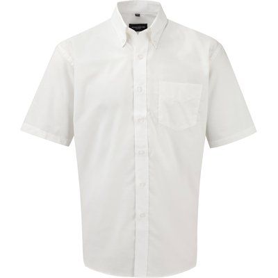 Camisa Oxford DE manga corta hombre White L