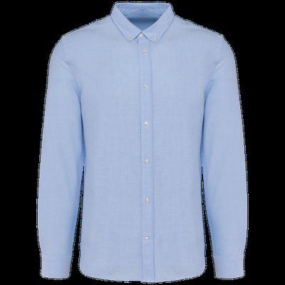 Camisa Oxford manga larga hombre entallada Oxford Sky BLue 3XL